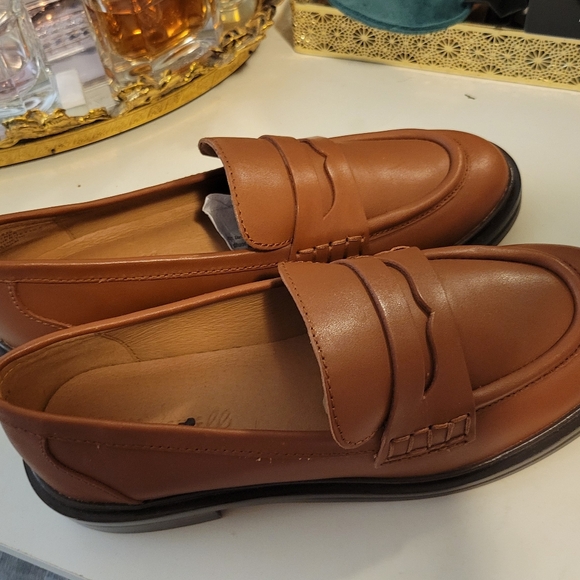 Madewell Tan Leather Penny Loafers - Picture 10 of 11